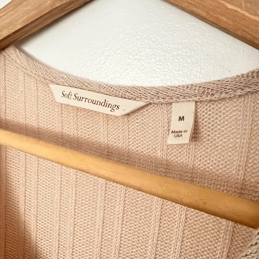 SOFT SURROUNDINGS | Beige Long sleeve knit sweater top